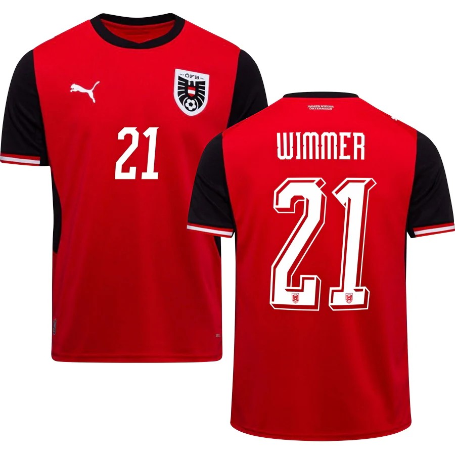 Austria Patrick Wimmer 21 2026 Home Jersey