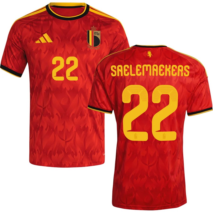 Belgium Alexis Saelemaekers 22 2026 Home Jersey