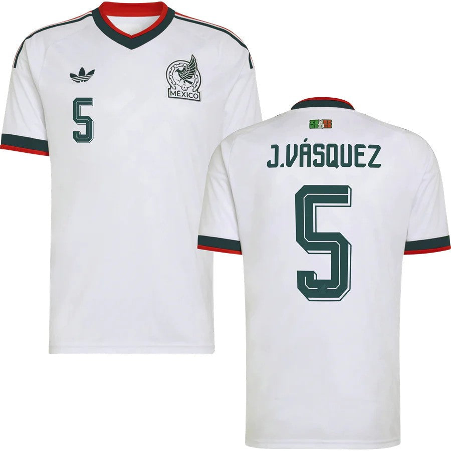 Mexico Johan Vásquez 5 2026 Away Jersey