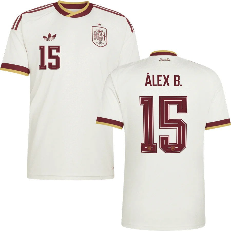 Spain Álex Baena 15 2026 Away Jersey