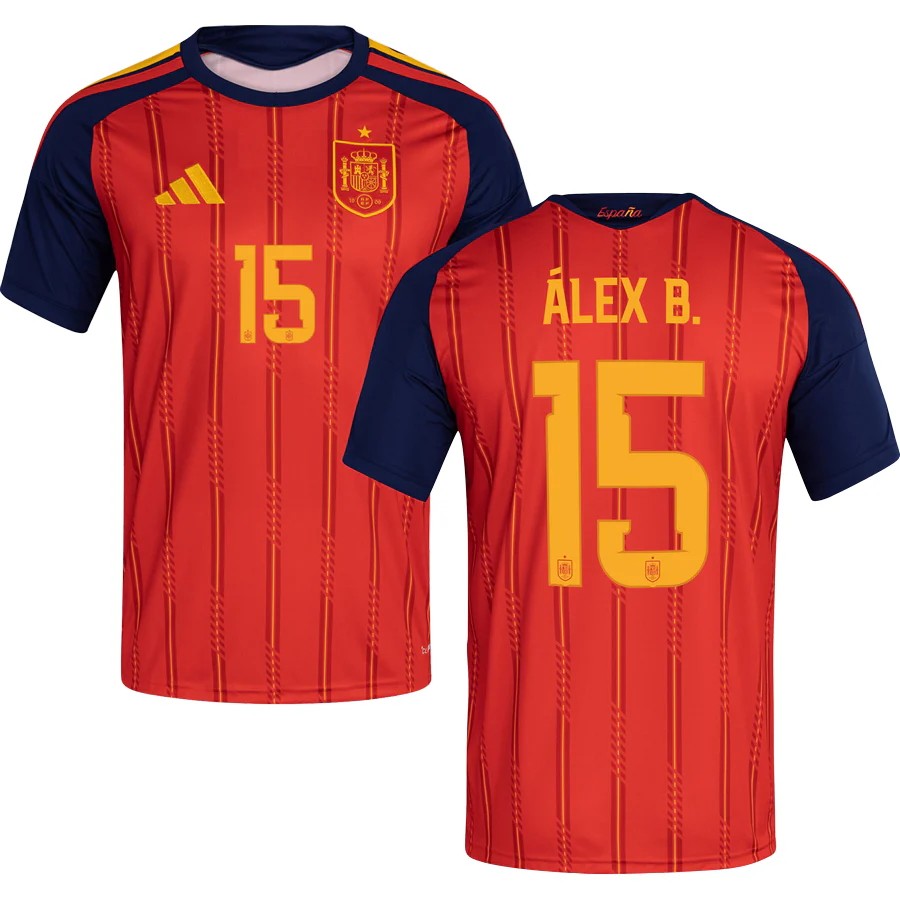 Spain Álex Baena 15 2026 Home Jersey