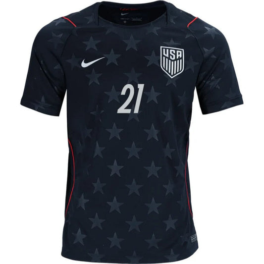 USA Timothy Weah 21 2026 Away Jersey