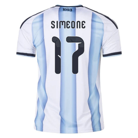 Argentina Giuliano Simeone 17 2026 Home Jersey