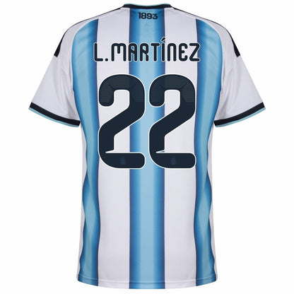 Argentina Lautaro Martínez 22 2026 Home Jersey