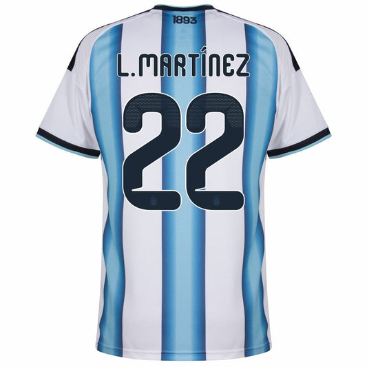 Argentina Lautaro Martínez 22 2026 Home Jersey
