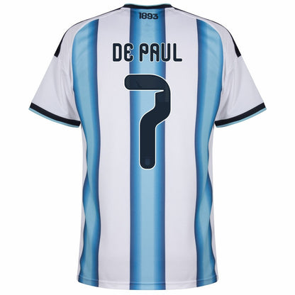 Argentina Rodrigo De Paul 7 2026 Home Jersey