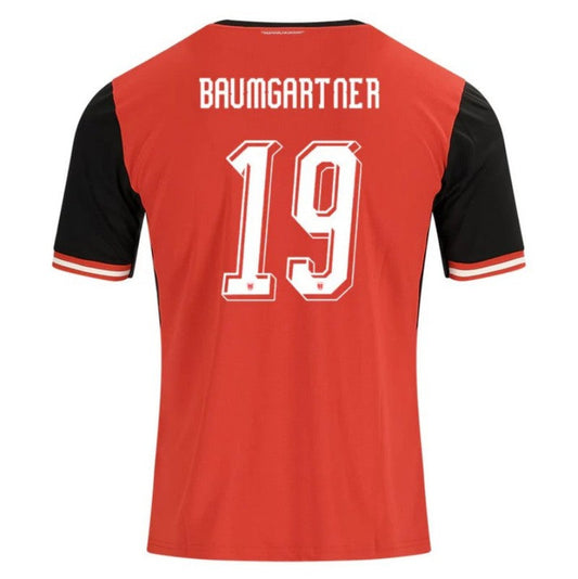 Austria Christoph Baumgartner 19 2026 Home Jersey