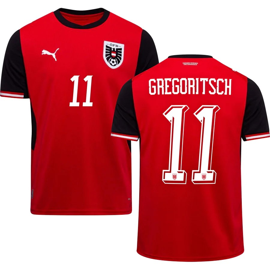 Austria Michael Gregoritsch 11 2026 Home Jersey