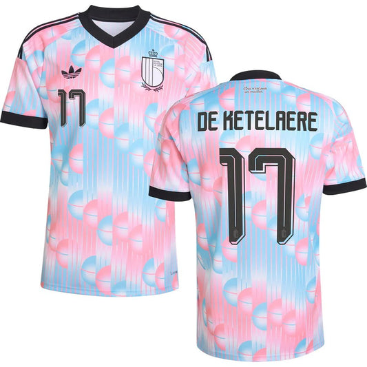 Belgium Charles De Ketelaere 17 2026 Away Jersey