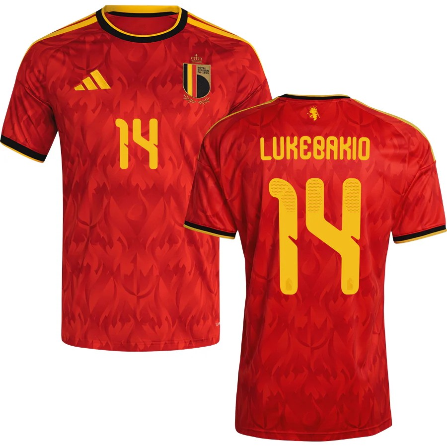 Belgium Dodi Lukébakio 14 2026 Home Jersey