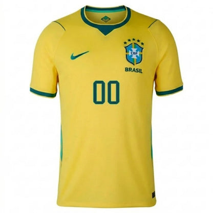 Brazil Custom 00 2026 Home Jersey