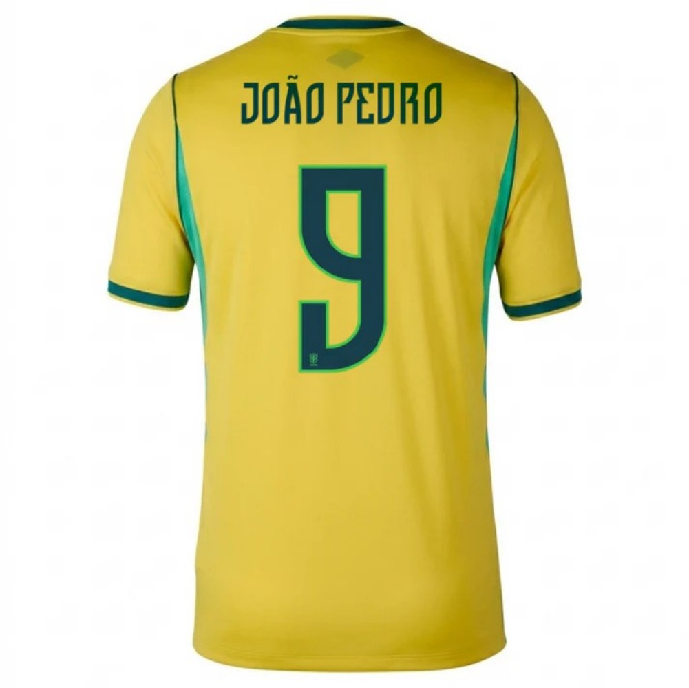 Brazil João Pedro 9 2026 Home Jersey