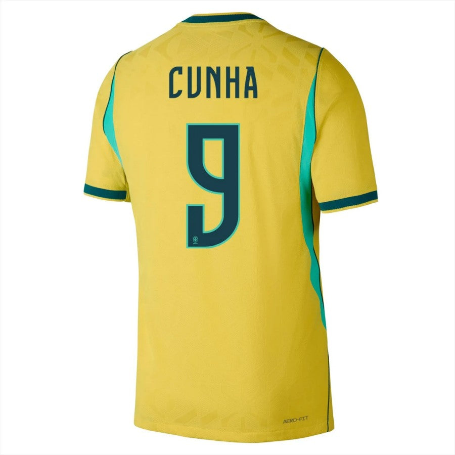 Brazil Matheus Cunha 9 2026 Home Jersey