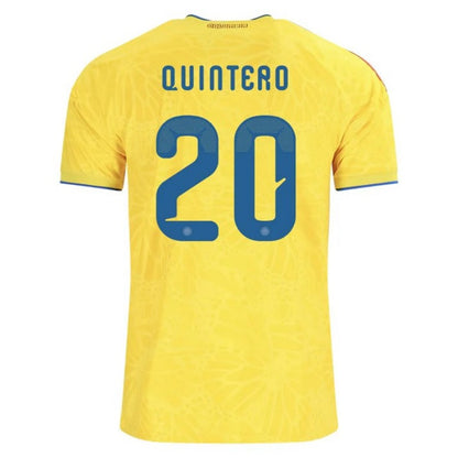 Colombia Juan Fernando Quintero 20 2026 Home Jersey