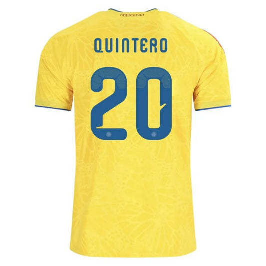 Colombia Juan Fernando Quintero 20 2026 Home Jersey