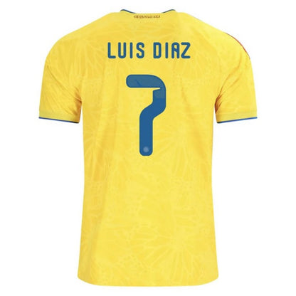 Colombia Luis Diaz 7 2026 Home Jersey