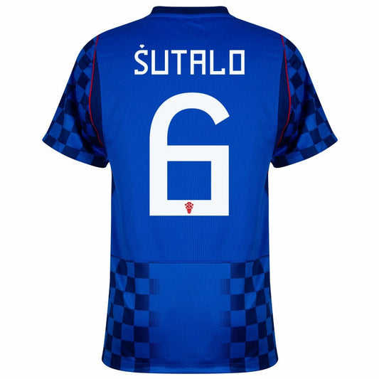 Croatia Josip Sutalo 6 2026 Away Jersey
