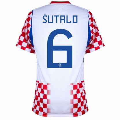 Croatia Josip Sutalo 6 2026 Home Jersey