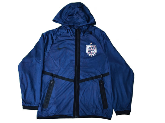 England 2026 Mesh Full-Zip Hooded Jacket Navy