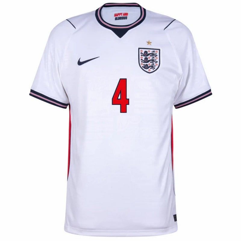 England Declan Rice 4 2026 Home Jersey