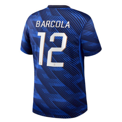 France Bradley Barcola 12 2026 Home Jersey