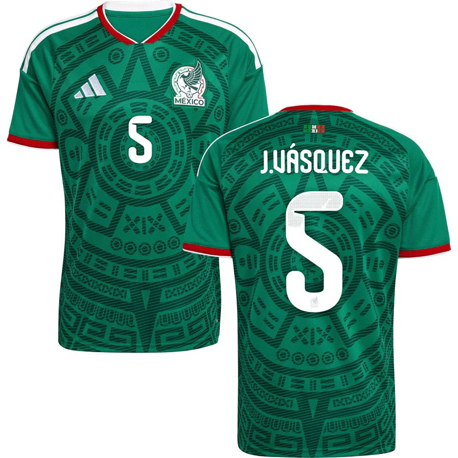 Mexico Johan Vásquez 5 2026 Home Jersey