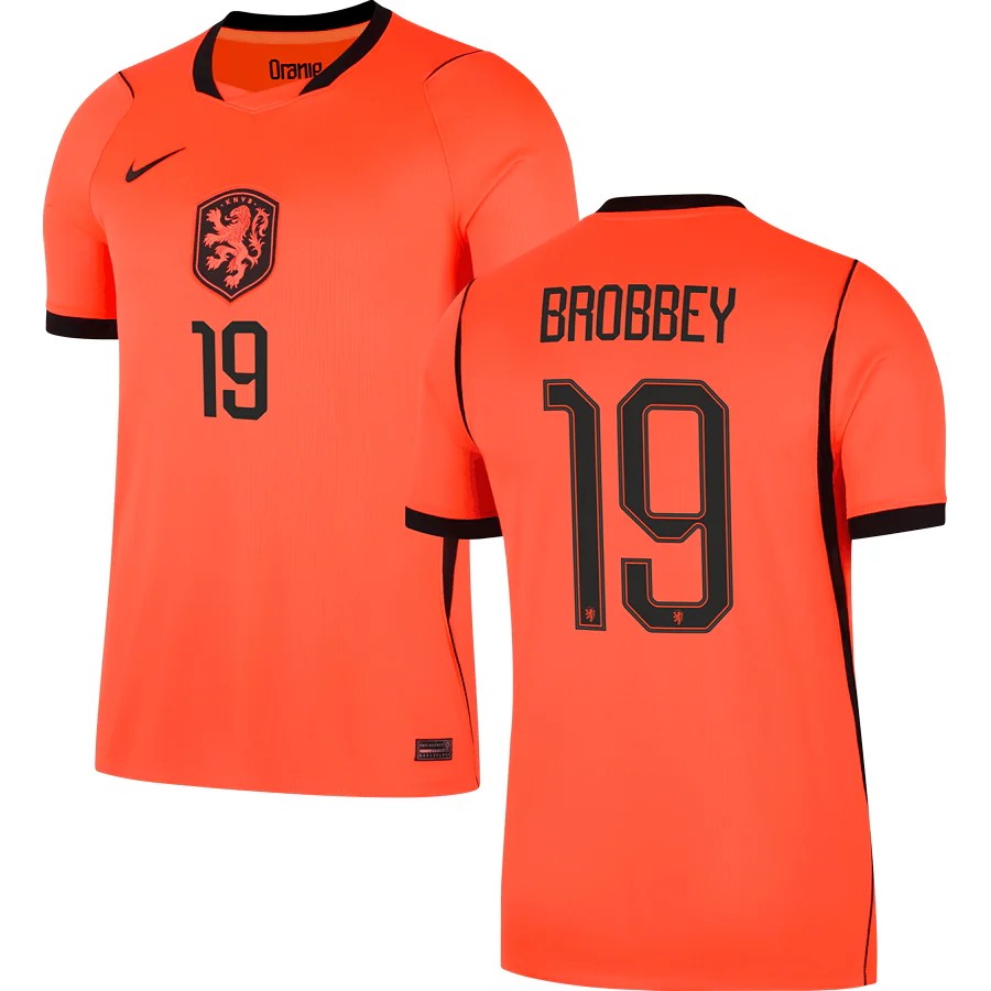 Netherlands Brian Brobbey 19 2026 Home Jersey