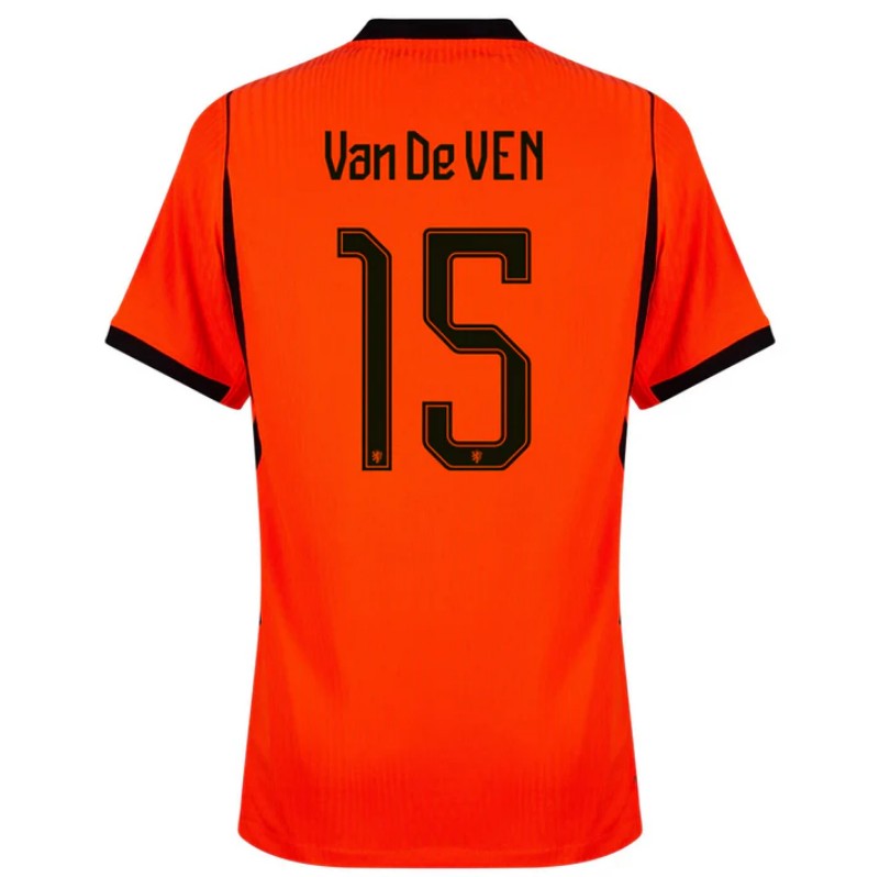 Netherlands Micky Van De Ven 15 2026 Home Jersey