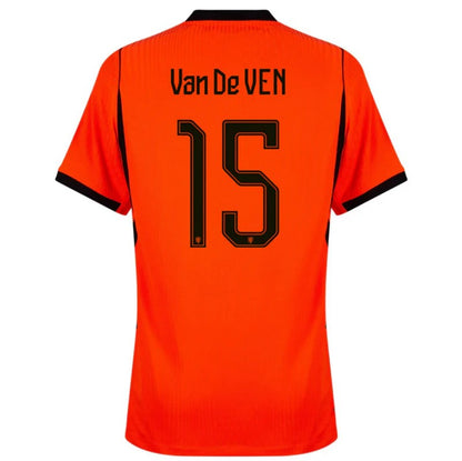 Netherlands Micky Van De Ven 15 2026 Home Jersey