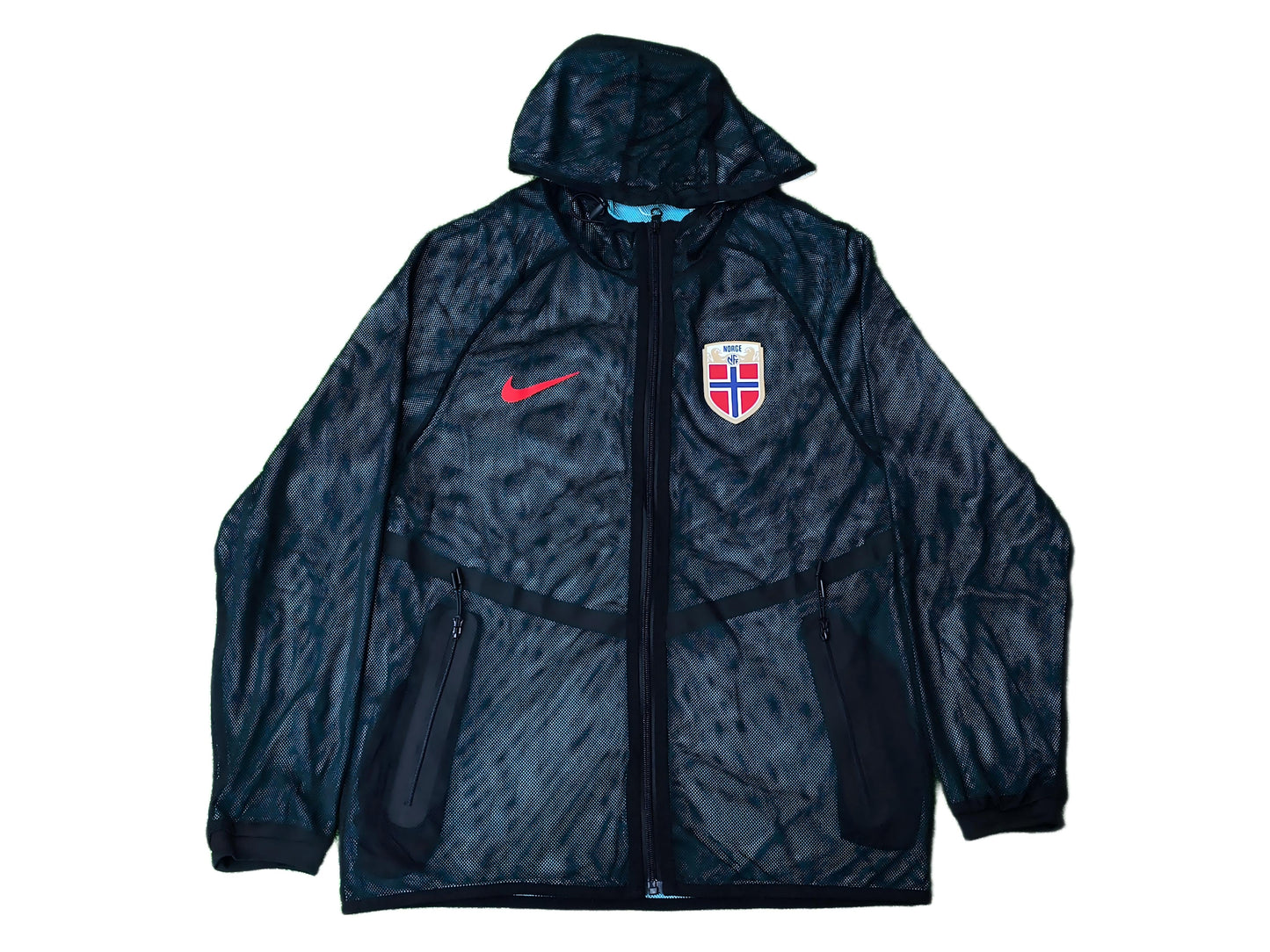 Norway 2026 Mesh Full-Zip Hooded Jacket Black