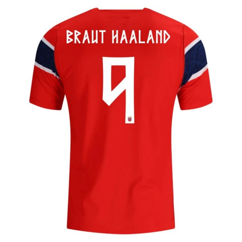 Norway Erling Braut Haaland 9 2026 Home Jersey