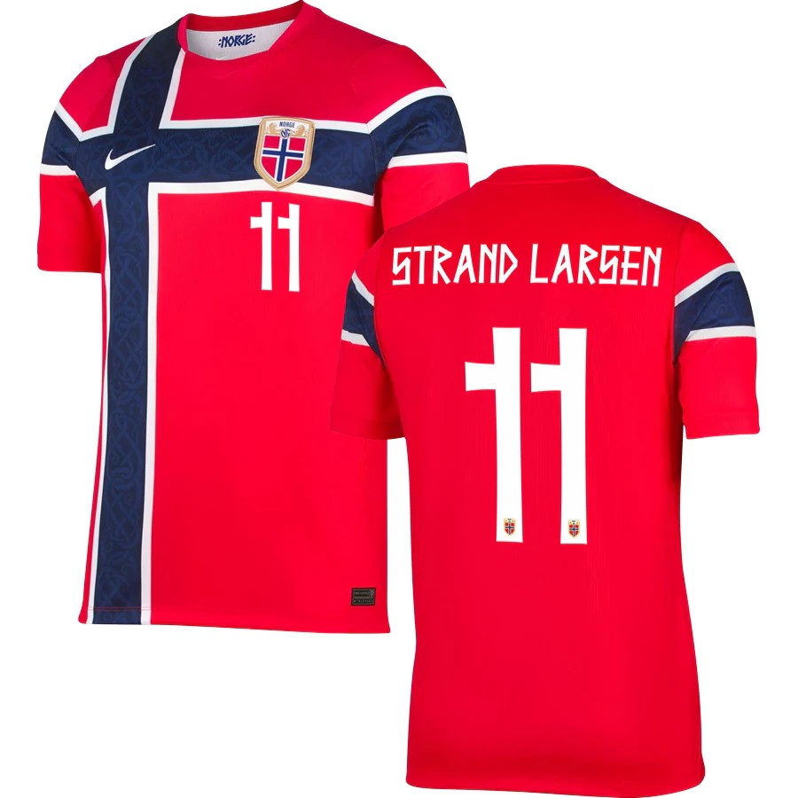 Norway Jørgen Strand Larsen 11 2026 Home Jersey