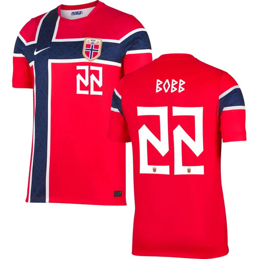 Norway Oscar Bobb 22 2026 Home Jersey