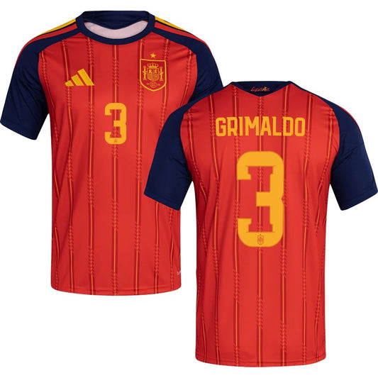 Spain Alejandro Grimaldo 3 2026 Home Jersey