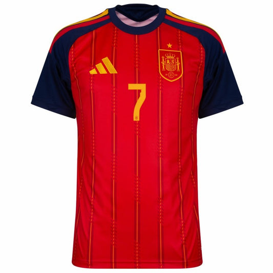 Spain Ferran 7 2026 Home Jersey