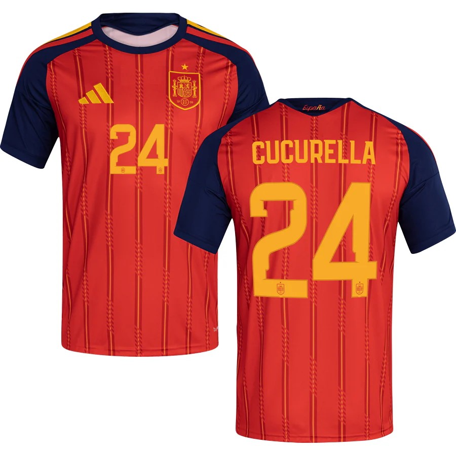 Spain Marc Cucurella 24 2026 Home Jersey
