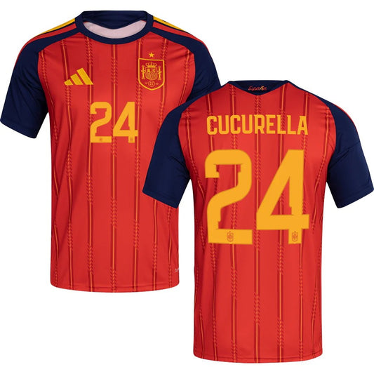 Spain Marc Cucurella 24 2026 Home Jersey
