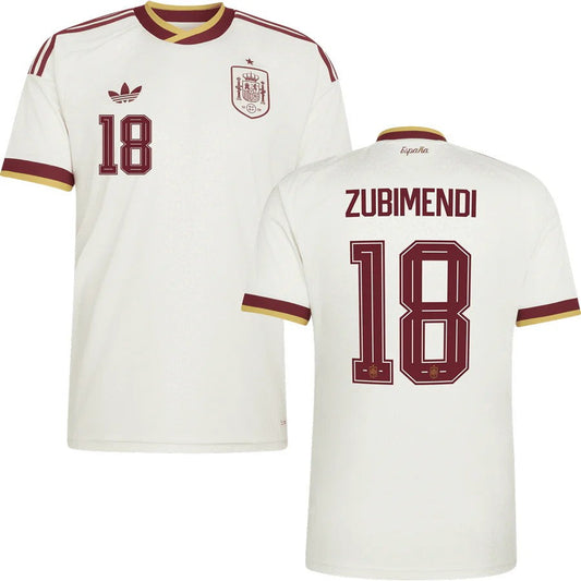 Spain Martín Zubimendi 18 2026 Away Jersey