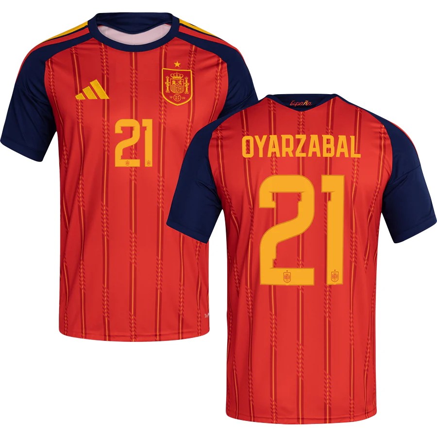 Spain Mikel Oyarzabal 21 2026 Home Jersey