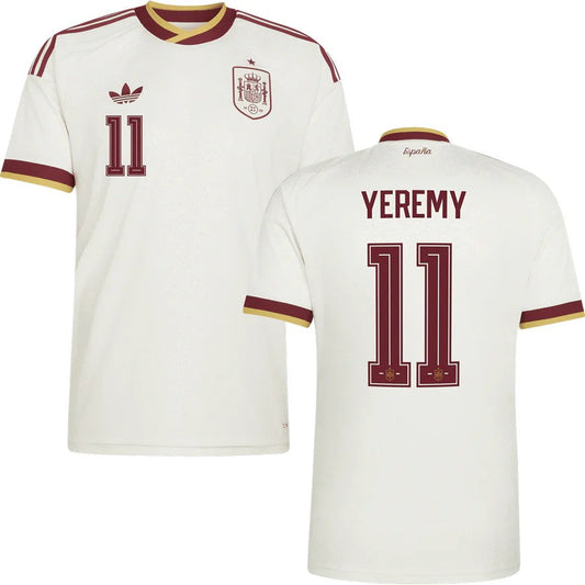 Spain Yéremy Pino 11 2026 Away Jersey