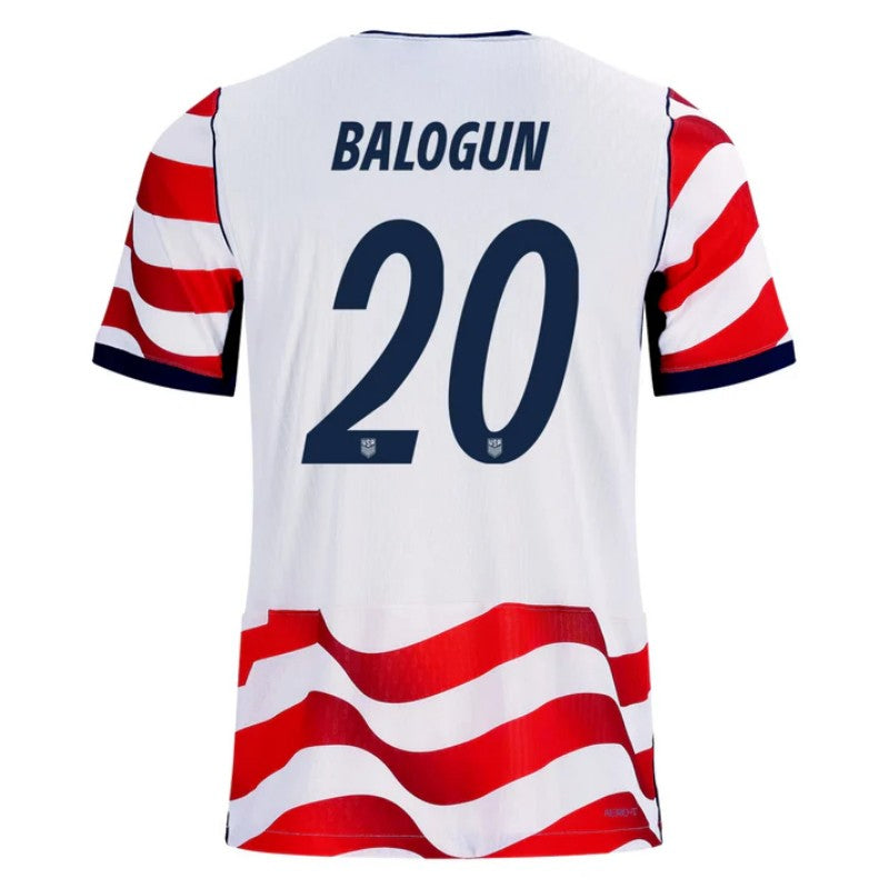 USA Folarin Balogun 20 2026 Home Jersey