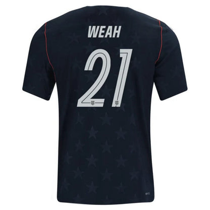 USA Timothy Weah 21 2026 Away Jersey