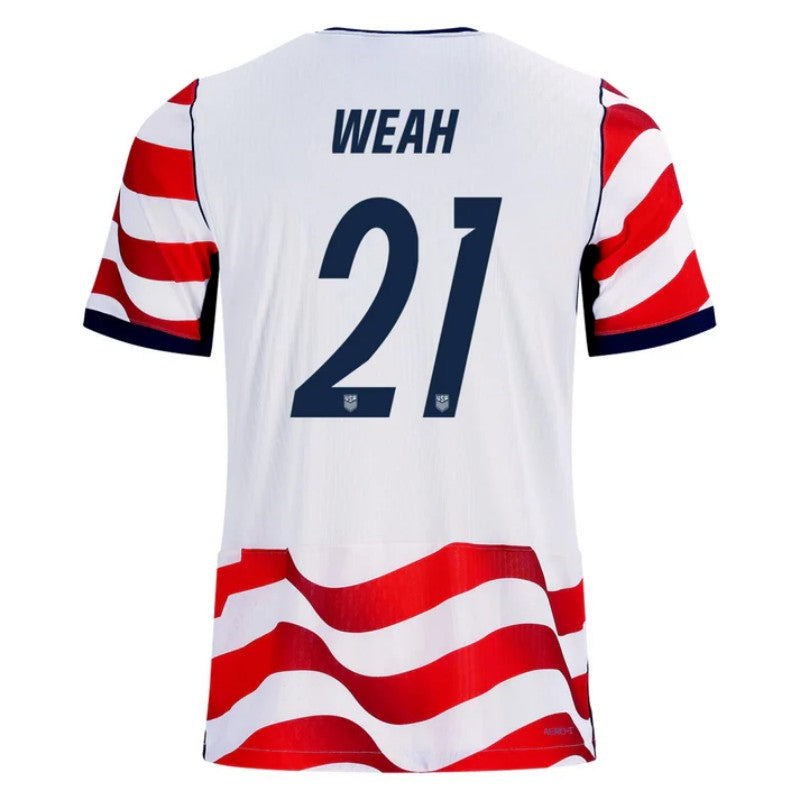 USA Timothy Weah 21 2026 Home Jersey