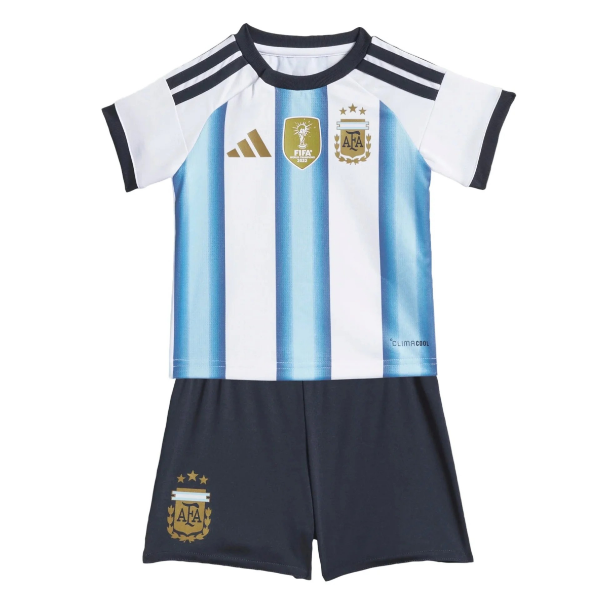 Youth Argentina Home Jersey & Shorts Kids Kits