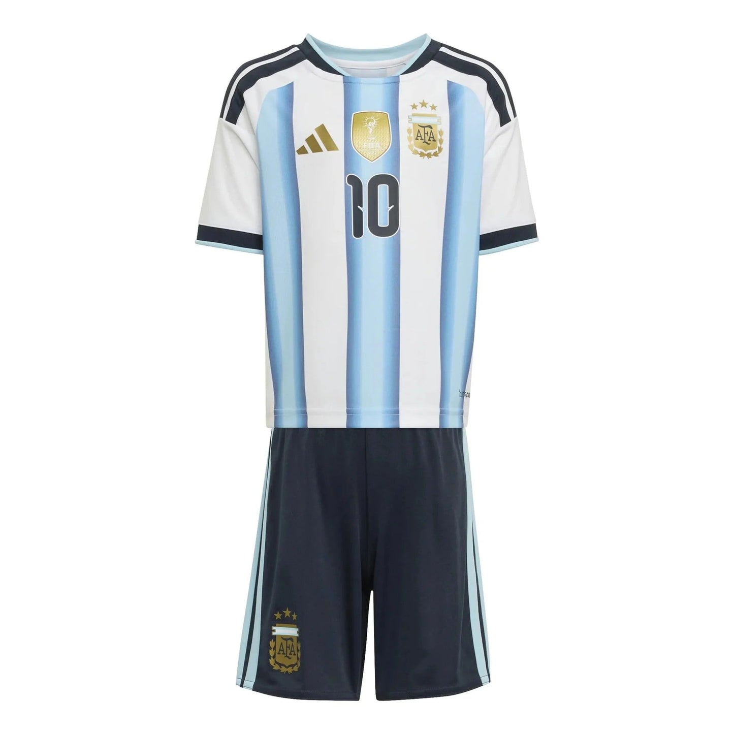 Youth Argentina Lionel Messi Home Jersey & Shorts Kids Kits