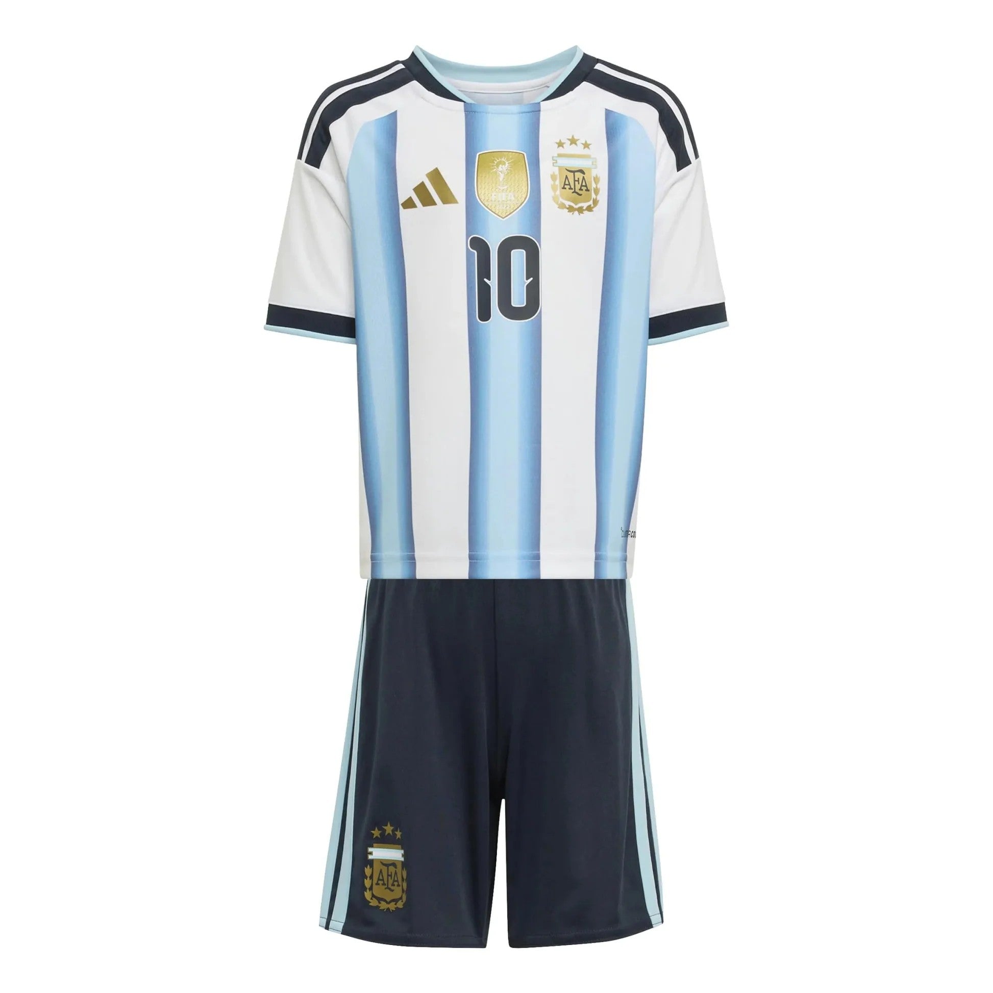 Youth Argentina Lionel Messi Home Jersey & Shorts Kids Kits