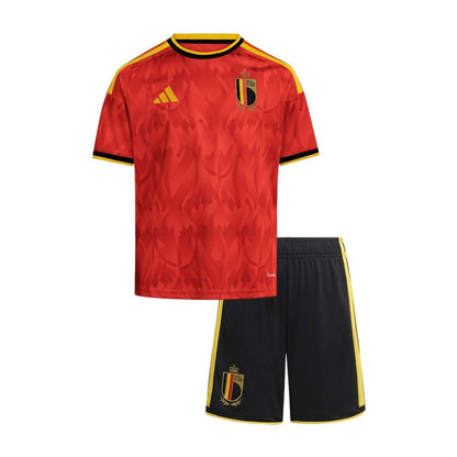 Youth Belgium Home Jersey & Shorts Kids Kits