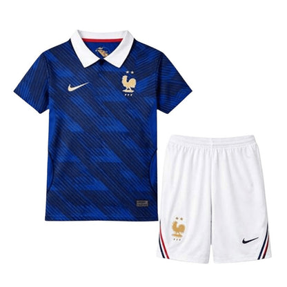 Youth France Home Jersey & Shorts Kids Kits