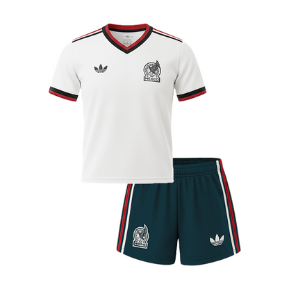 Youth Mexico Away Jersey & Shorts Kids Kits