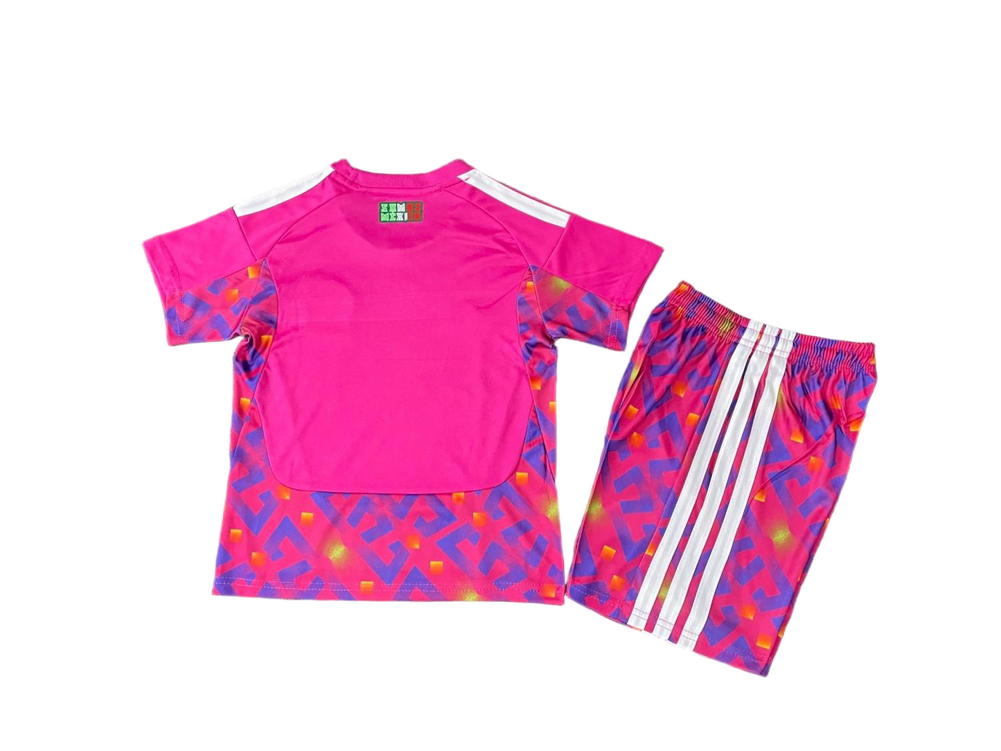 Youth Mexico Pink Goalkeeper Jersey & Shorts Kids Kits